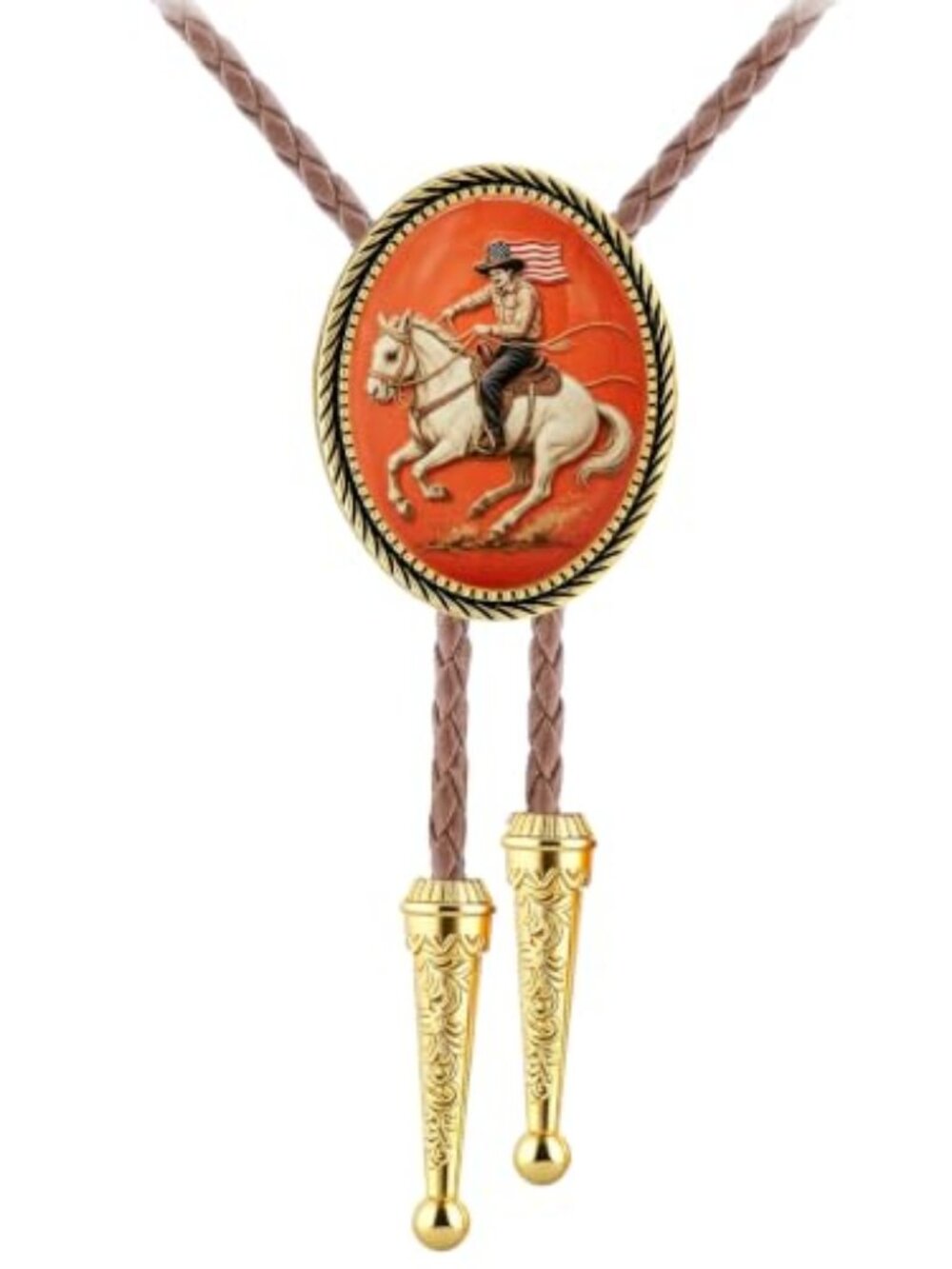 Bolo Ties for Women Western Bolo Tie for Men Vintage Rodeo Cowboy Leather